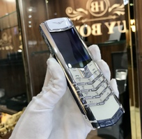 2 Vertu pure white aligator chính hãng