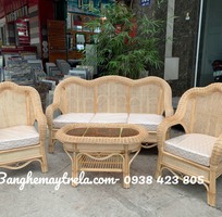 Bàn ghế salon mây tre đan phòng khách