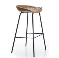 3 Ghế quầy bar stool đẹp hiện đại nệm bọc da simili chân sắt nhập khẩu hcm CB NIKA-P