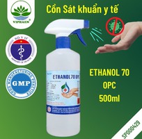 Chứng nhận Bộ y tế  Cồn Y Tế 70 OPC, Ethanol 70 Cồn Sát Khuẩn 500ml
