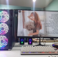 Dàn PC Cực Đẹp Coi3 8100/Vga GTX 1050 TI/Màn 27 Led Cong