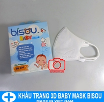 1 Hộp 10 chiếc khẩu trang trẻ em 3 lớp 3D Mask Baby bisou