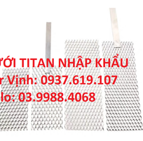 Lưới điện cực titan lớp phủ platinum kích thước 1x50x100mm