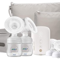 8 Máy hút sữa Philips Avent đôi Eureka Plus mẫu mới CÓ PIN SẠC SCF 394/​11