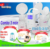 Máy hút sữa Philips Avent đôi Eureka Plus mẫu mới CÓ PIN SẠC SCF 394/​11