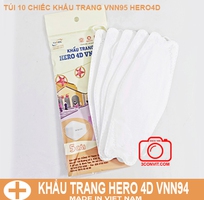 3 Túi 5 chiếc khẩu trang 4D Hero Tây Sài Gòn Cao Cấp Tiêu Chuẩn VNN94