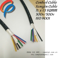 4 Sangjin Control Cable 7c x 0.5/0.75/1.25/1.5/2.5 không chống nhiễu