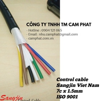5 Sangjin Control Cable 7c x 0.5/0.75/1.25/1.5/2.5 không chống nhiễu