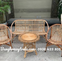 2 Bàn ghế mây tự nhiên giá rẻ