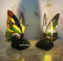 Giao lưu đôi đèn ngủ tiffany hình bướm