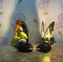 1 Giao lưu đôi đèn ngủ tiffany hình bướm