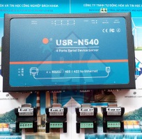 USR-N540: Chuyển đổi 4 cổng RS232/RS485/RS422 sang Ethernet