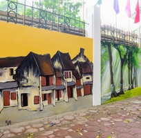Vẽ tranh tường 3d nghệ thuật ở Hà Nội