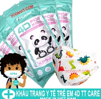 Túi 10 chiếc khẩu trang trẻ em 4D TT Care tiêu chuẩn KF94
