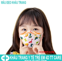 1 Túi 10 chiếc khẩu trang trẻ em 4D TT Care tiêu chuẩn KF94