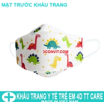 5 Túi 10 chiếc khẩu trang trẻ em 4D TT Care tiêu chuẩn KF94
