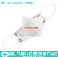 6 Túi 10 chiếc khẩu trang trẻ em 4D TT Care tiêu chuẩn KF94