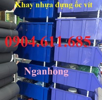 1 Khay nhựa đựng ốc vít vát đầu, xếp chồng tầng, tủ đựng phụ tùng