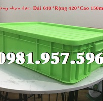 Sóng nhựa bít có nắp, thùng nhựa có nắp 30L, thùng nhựa Ha007