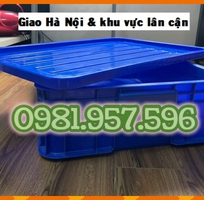 3 Sóng nhựa bít có nắp, thùng nhựa có nắp 30L, thùng nhựa Ha007