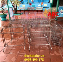 1 Kệ ly, kệ khăn, kệ giày Inox - Thiết bị mầm non ABC