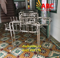 2 Kệ ly, kệ khăn, kệ giày Inox - Thiết bị mầm non ABC