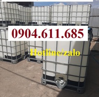 3 Bồn nhựa 1000 lít cũ, bồn nước nhựa 1000 lít cũ, bồn nhựa vuông 1000 lít