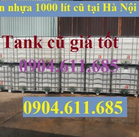 4 Bồn nhựa 1000 lít cũ, bồn nước nhựa 1000 lít cũ, bồn nhựa vuông 1000 lít