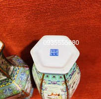 3 Giao lưu cặp bình gốm sứ vẽ vàng Giang Tây