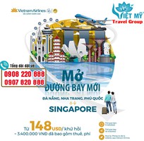 Vietnam Airlines mở đường bay mới đi Singapore từ Đà Nẵng, Nha Trang, Phú Quốc