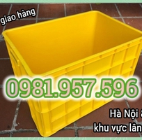 3 Thùng nhựa có nắp 80L, hộp công nghiệp 3T9 có nắp