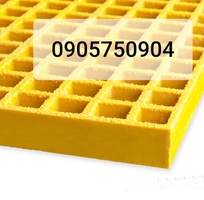 1 Lót sàn nhựa composite frp grating kháng hóa chất chuyên cho nhà máy,