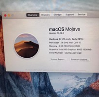 3 Máy Apple Macbook Air 2015 Intel Core i5-5250U 1.6GHz, 4gb ram, 128gb ram, VGA Intel HD Grpah Đẹp