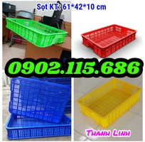 2 Sóng nhựa rỗng, sọt nhựa đựng trái cây, sọt nhựa đựng quần áo, sọt nhựa HS010, sọt nhựa rỗng cao 10c