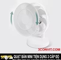 3 Quạt mini để bàn 3 cấp độ tiện dụng