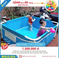Bể bơi mini lắp ghép cho bé 1.3x1.3x0.6m
