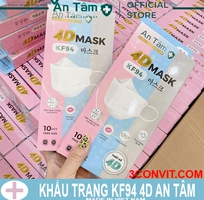 1 Hộp 10 chiếc khẩu trang 4D tiêu chuẩn KF94 An Tâm