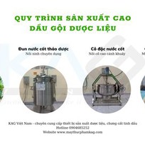 Nấu dầu gội dược liệu đơn giản, năng suất cao nhờ nồi ninh và nồi cô đặc dược liệu