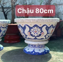 7 Chậu hoa   chậu cảnh   chậu hoa dán miễng , ghép sành sứ   chậu to