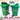 Thùng rác 240 lít nắp hở - nhựa HDPE - 2 bánh xe 