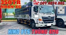 XE TẢI HINO 8.5 TẤN THÙNG MUI BẠT 8.6M TRẢ TRƯỚC 350TR