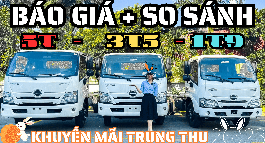 BÁO GIÁ HINO 300 TẢI NHẸ 1T9 3T5 5 TẤN   BẢNG GIÁ XE TẢI NHẬT HINO MỚI NHẤT 2023   SO SÁNH HINO 300