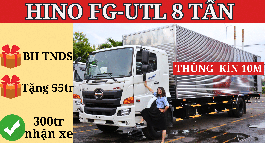 HINO THÙNG KÍN FG ULTRA LONG 8 TẤN THÙNG DÀI 10M ĐỜI 2023: