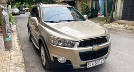 ẦN BÁN CHIẾC CHEVROLET CAPTIVA LTZ 2014, SỐ TỰ ĐỘNG, MÀU VÀNG GHI.