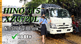 HINO 3.5 TẤN XZU720L NHÔM INOX GÍA TỐT NHẤT THỊ TRƯỜNG   HINO XZU720L 3.5 TẤN CHỈ 180 TRIỆU