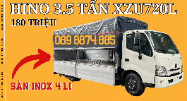 HINO 3.5 TẤN XZU720L THÙNG NHÔM SÀN INOX 4 LI CHẤT LƯỢNG GIÁ TỐT 2023