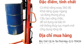 XE NÂNG THÙNG PHUY QUAY ĐỔ HÓA CHẤT