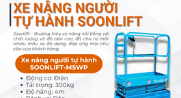 TOP 5 XE NÂNG NGƯỜI TỰ HÀNH SOONLIFT BÁN CHẠY NHẤT NĂM 2024