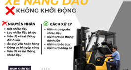 CÁCH XỬ LÝ XE NÂNG DẦU KHÔNG KHỞI ĐỘNG ĐƯỢC