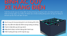 BẬT MÍ CÁCH SẠC BÌNH ẮC QUY XE NÂNG ĐIỆN ĐÚNG CÁCH